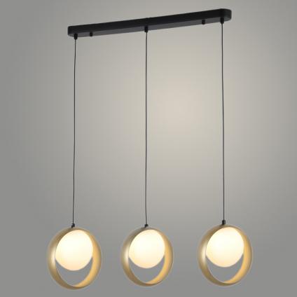 Подвес MDG40582/3HT BK+GD+WT черный/золото 3х20W G9 h1200, 24